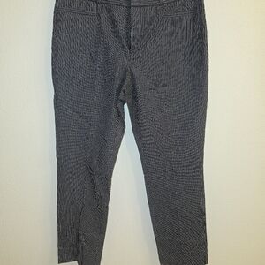 Banana Republic Navy Pinstripe Trousers